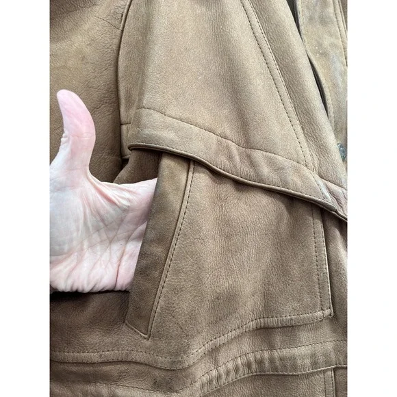 Vintage Adventure Bound Jacket Mens XL Leather Thinsulate Lined Wilsons 90s